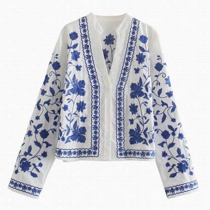Harmoni | Geborduurd Bloemen Jasje - Fashion Lab