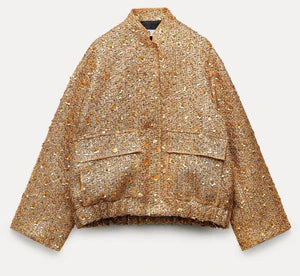 Jane | Gouden Sequin Jacket - Fashion Lab