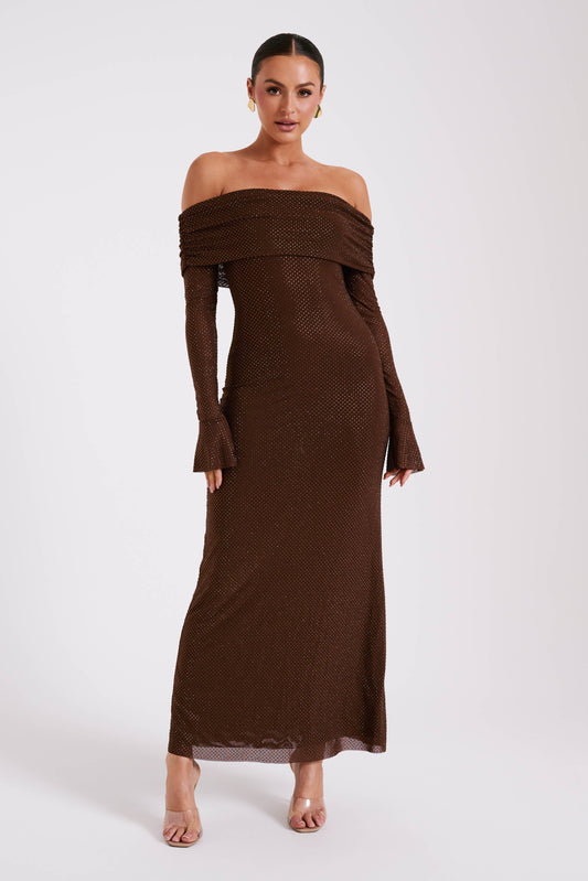 Malika | Elegante Off-Shoulder Jurk - Fashion Lab