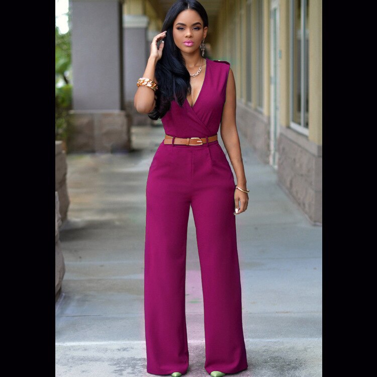 Nadia | Elegante Wijde-Leg Jumpsuit met Tailoring - Fashion Lab