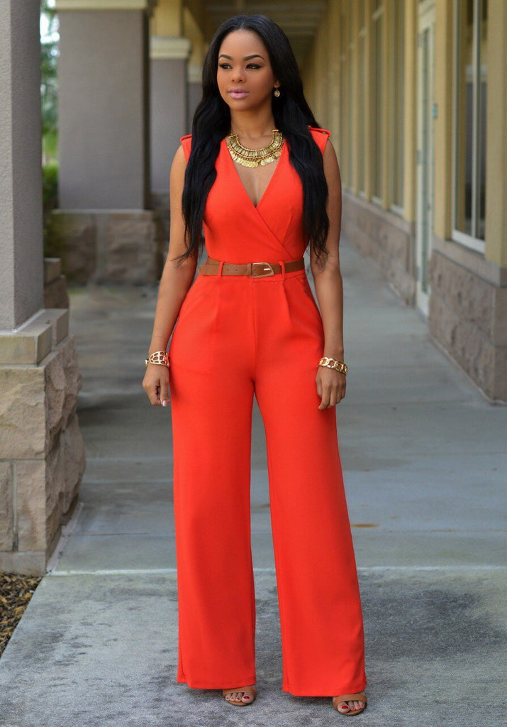 Nadia | Elegante Wijde-Leg Jumpsuit met Tailoring - Fashion Lab