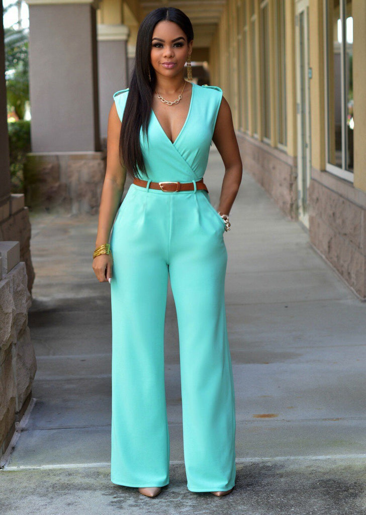 Nadia | Elegante Wijde-Leg Jumpsuit met Tailoring - Fashion Lab