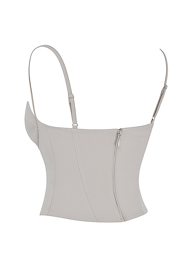 Nicola | Oesterkleurig Korset met Beugeldesign - Fashion Lab