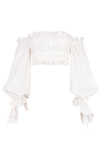 Tayana | Romantische Off-Shoulder Top - Fashion Lab