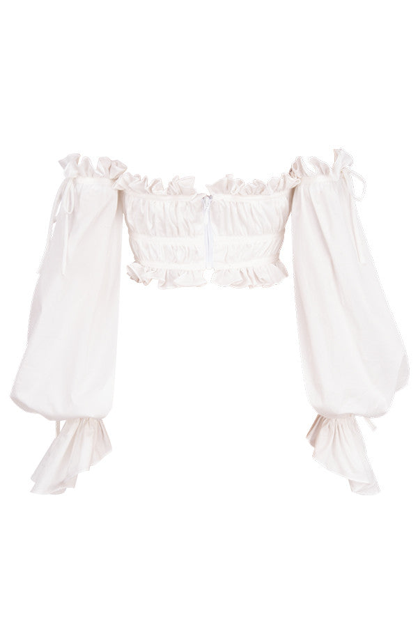 Tayana | Romantische Off-Shoulder Top - Fashion Lab