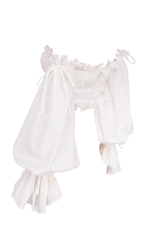 Tayana | Romantische Off-Shoulder Top - Fashion Lab