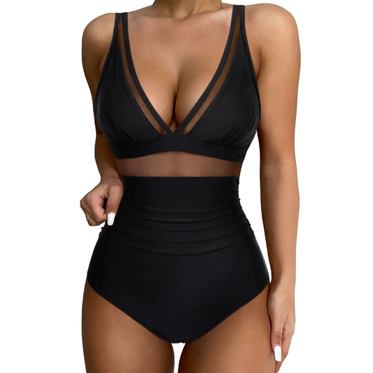 Remi | Plunge Mesh Badpak - Fashion Lab