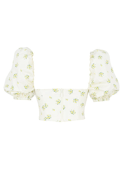 Paula | Romantische Bloemenprint Korset - Fashion Lab