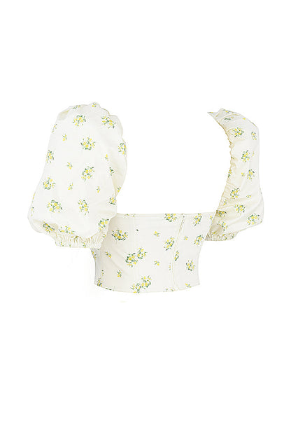 Paula | Romantische Bloemenprint Korset - Fashion Lab
