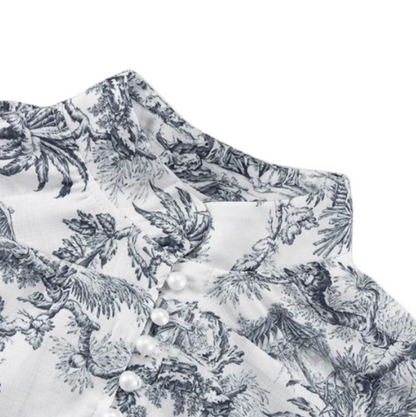 Christie | Romantische Bloemenprint Mini Jurk - Fashion Lab