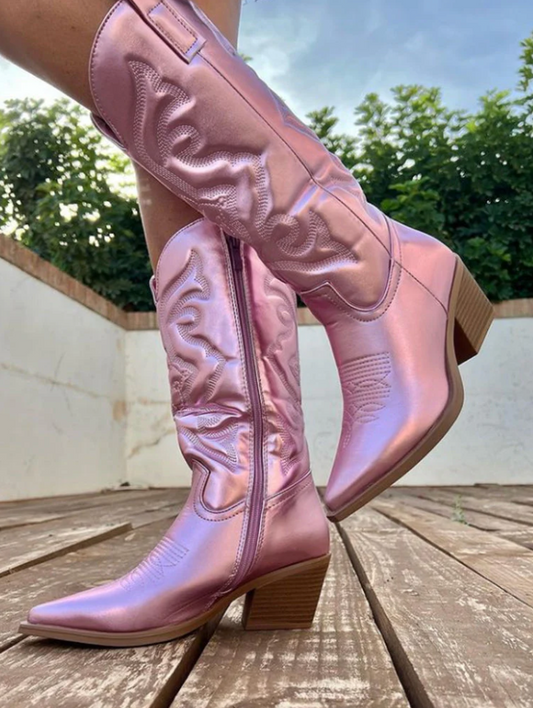 Gracie | Metallic cowboylaarzen - Fashion Lab