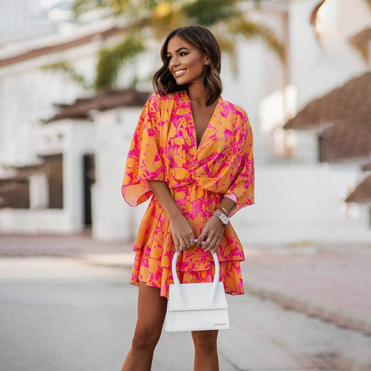 Halle | Bohemian Mini Dress - Fashion Lab