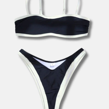 Nancy | Minimalistische Bandeau Bikini Set - Fashion Lab