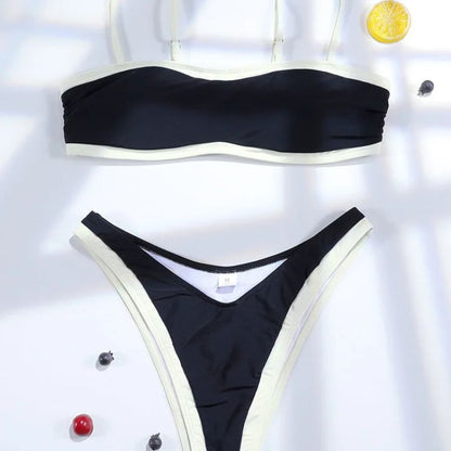 Nancy | Minimalistische Bandeau Bikini Set - Fashion Lab