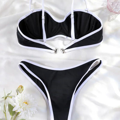 Nancy | Minimalistische Bandeau Bikini Set - Fashion Lab