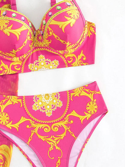 Carla | 3-delige Hoge Taille Rok Bikini Set - Fashion Lab