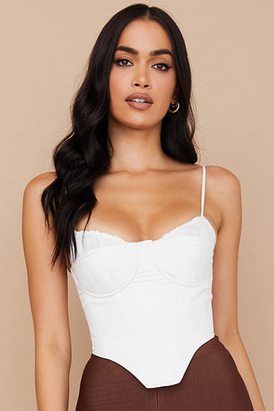 Shannon | Korset Top met Ruches - Fashion Lab