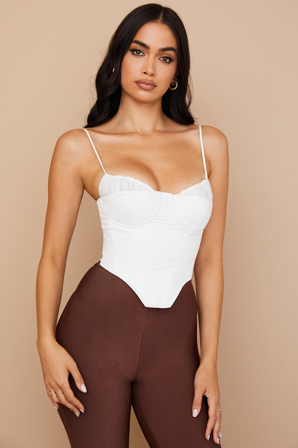 Shannon | Korset Top met Ruches - Fashion Lab