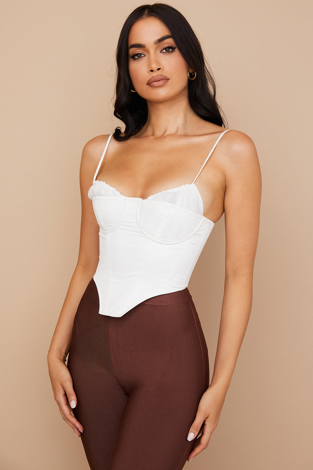 Shannon | Korset Top met Ruches - Fashion Lab
