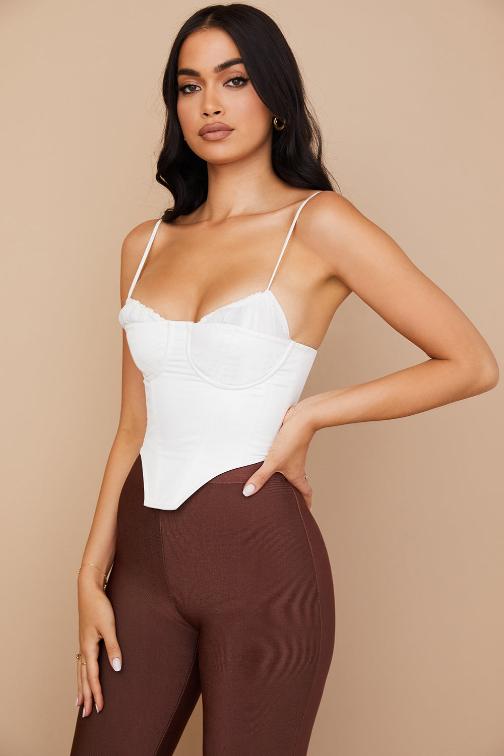 Shannon | Korset Top met Ruches - Fashion Lab