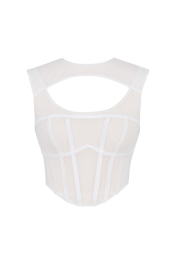 Antje | Cut-Out Mesh Korset - Fashion Lab