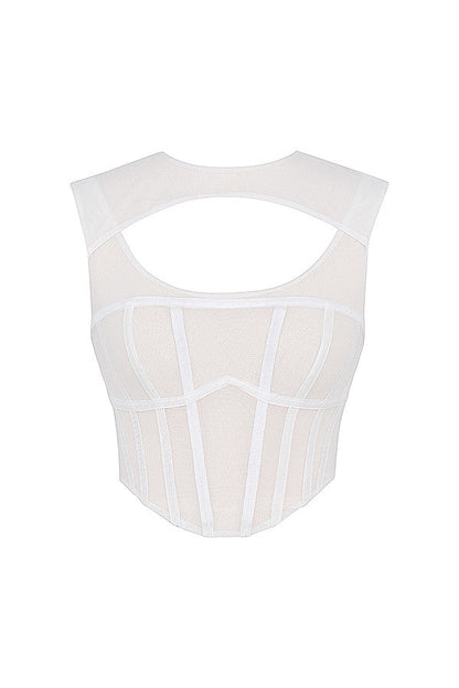 Antje | Cut-Out Mesh Korset - Fashion Lab
