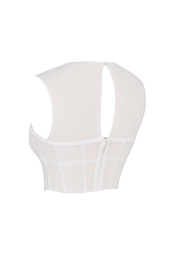 Antje | Cut-Out Mesh Korset - Fashion Lab