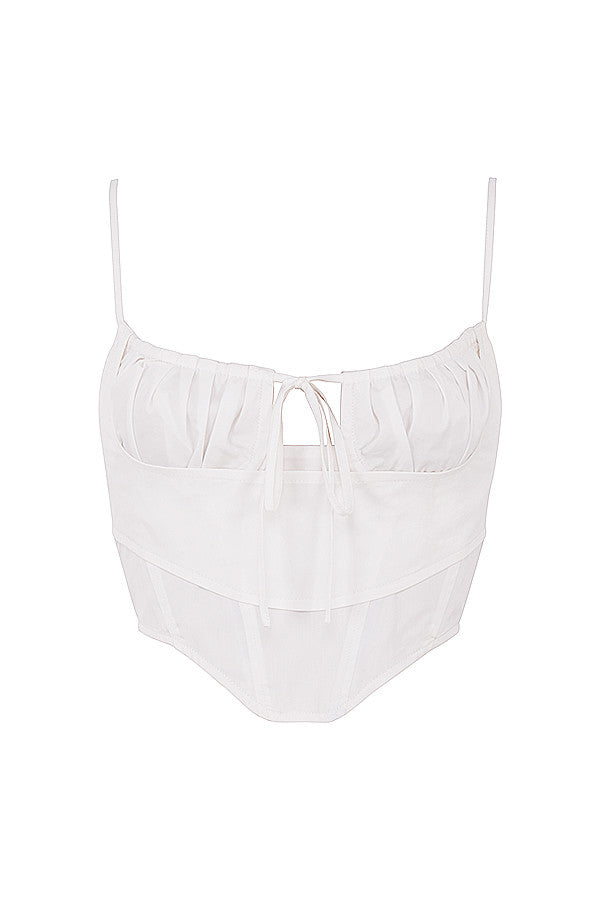 Sara | Cropped Top met Strikdetail - Fashion Lab