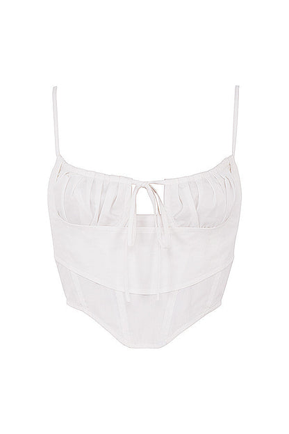 Sara | Cropped Top met Strikdetail - Fashion Lab