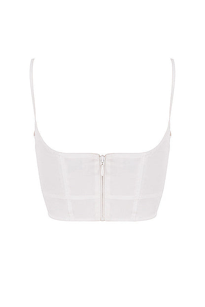 Sara | Cropped Top met Strikdetail - Fashion Lab