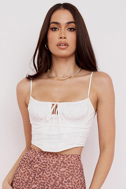 Sara | Cropped Top met Strikdetail - Fashion Lab