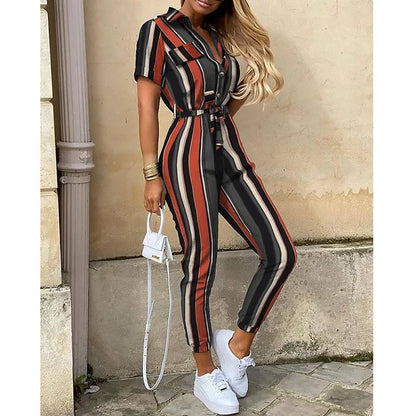 Helen | Utility Jumpsuit met Tailleceintuur - Fashion Lab