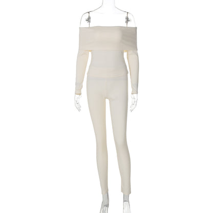 Vanna | Off-shoulder Tweedelige Set - Fashion Lab