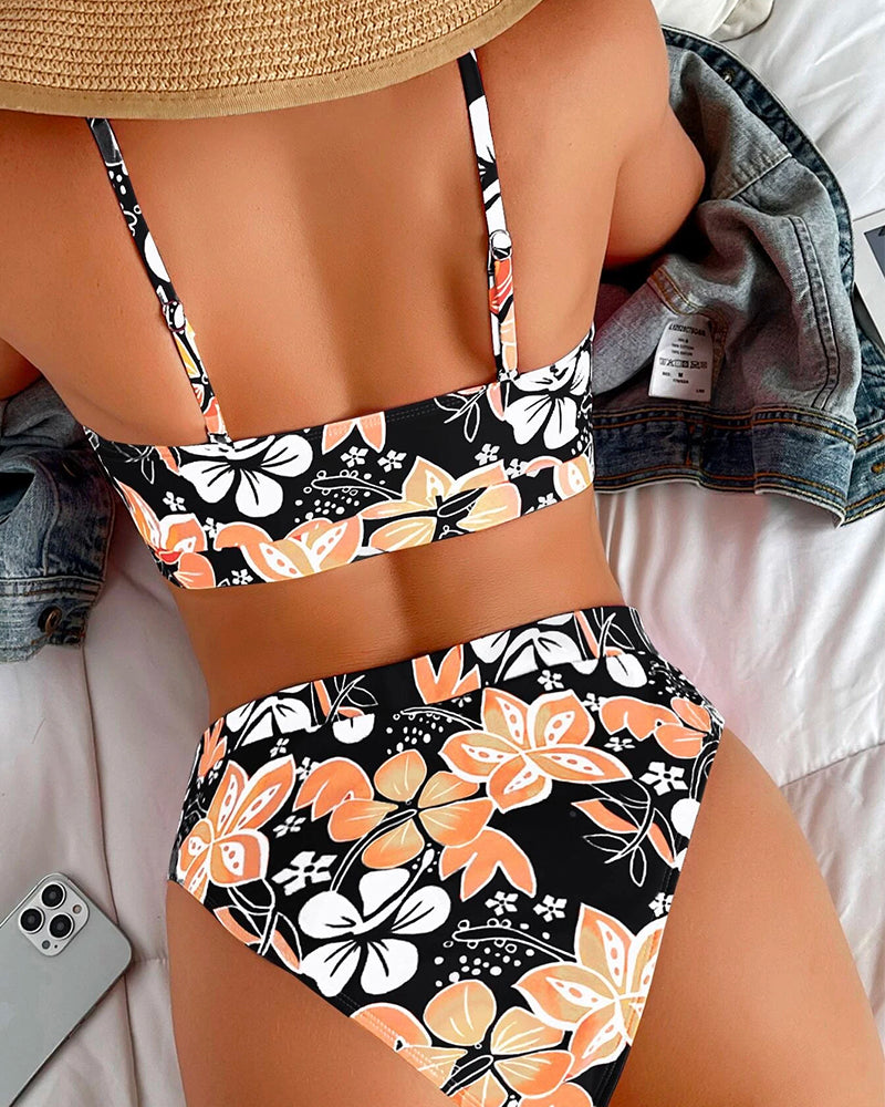 Yvessa | Bikini met Bloemmotief - Fashion Lab