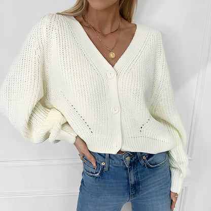 Jas voor dames – Aiyana | Klassiek Vest Met Lantaarnmouwen