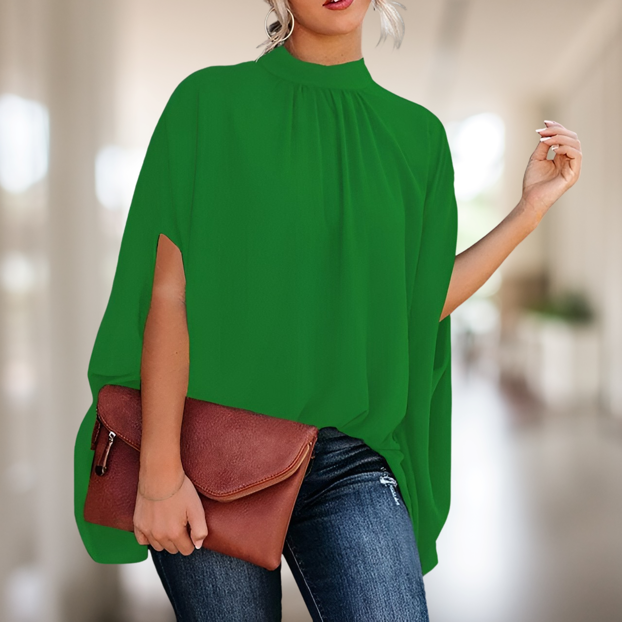 Alana | Elegant Vormgegeven Blouse Met Flair Voor Stijlbewuste Vrouwen - Fashion Lab