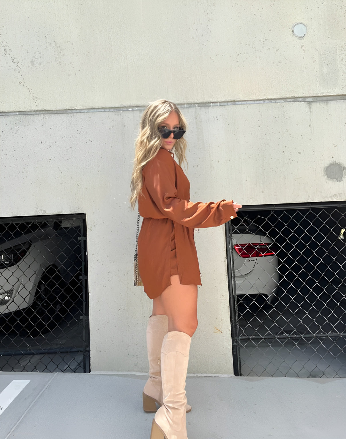 Jurk voor dames – Audrey | Trendy satijnen romper jurk