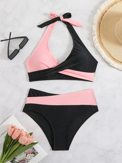 Roselyn | Tweekleurige Bikini Set - Fashion Lab