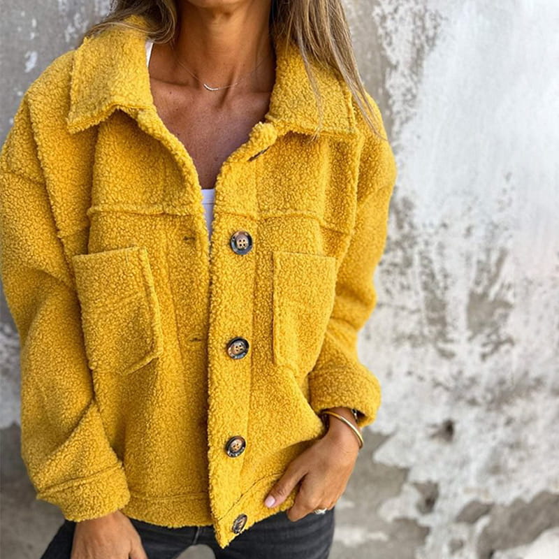 Bellamy | Korte Warme Bouclé Jas - Fashion Lab
