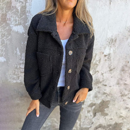 Bellamy | Korte Warme Bouclé Jas - Fashion Lab