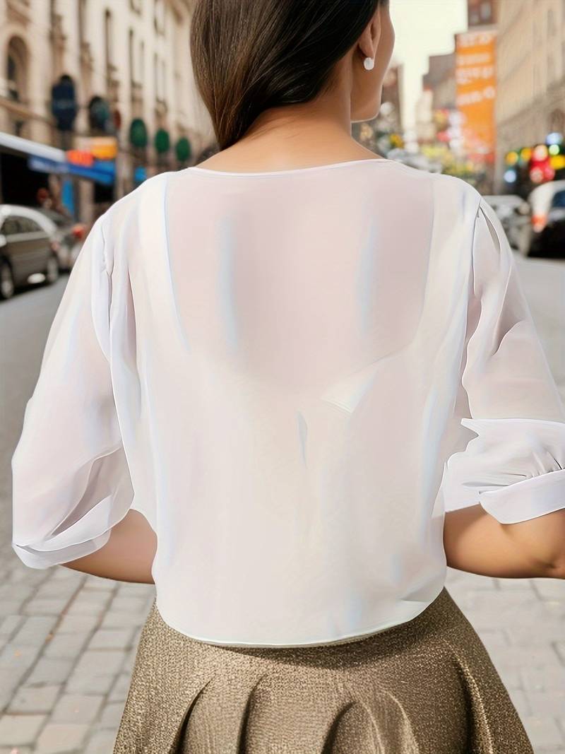 Blair | Open Blouse Voor De Lente - Fashion Lab