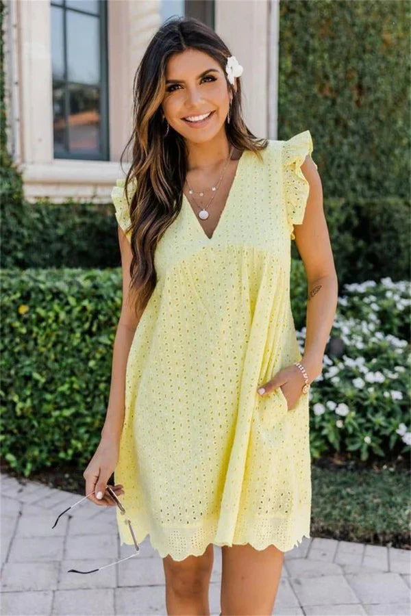 Briana | Mouwloze Mini Jurk - Fashion Lab