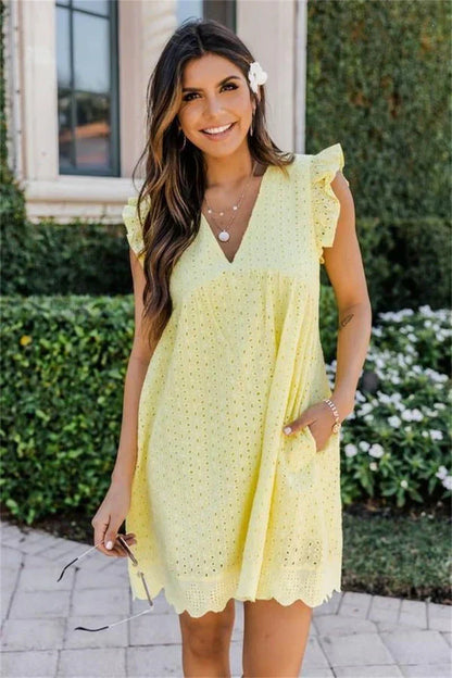 Briana | Mouwloze Mini Jurk - Fashion Lab