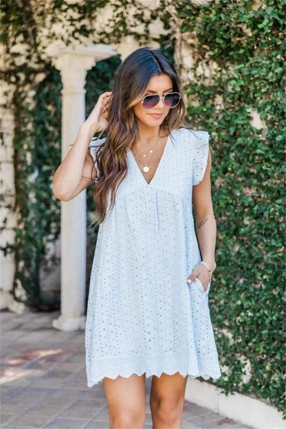 Briana | Mouwloze Mini Jurk - Fashion Lab