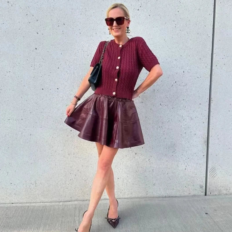 Cardigan | Gebreide Crop Top - Fashion Lab