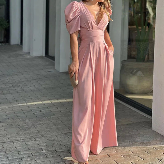 Pam | Elegante Pofmouw Jumpsuit - Fashion Lab