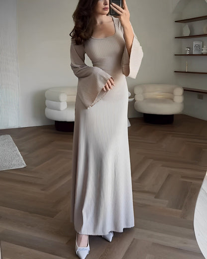 Nora | Elegante Gebreide Maxi Jurk - Fashion Lab
