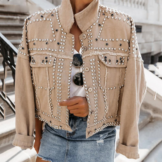jas voor dames – Devika | Modieuze Damesdenim Jas