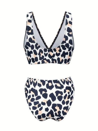 Bailee | Verfijnde Leopard Print Bikini Set - Fashion Lab