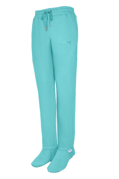 Elaiah | Blauwe Joggingbroek Met Gevoerde Voeten - Fashion Lab